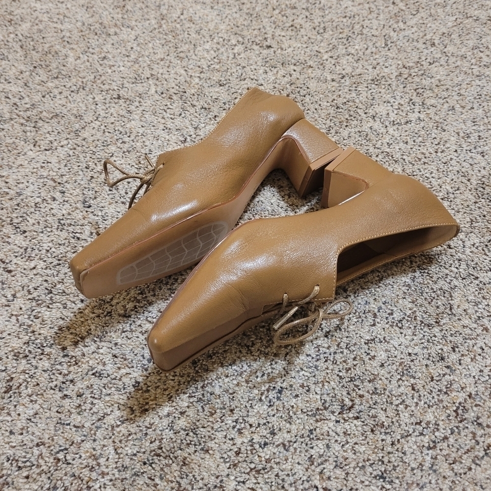 CHIKO Belva Square Toe Block Heel Oxfords Shoes Size 6 - Picture 7 of 7